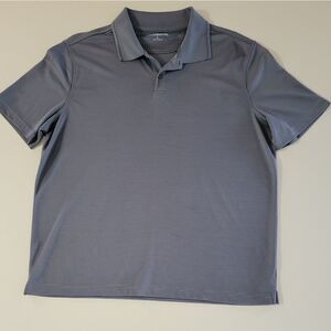Croft & Barrow Gray Stripe Polo